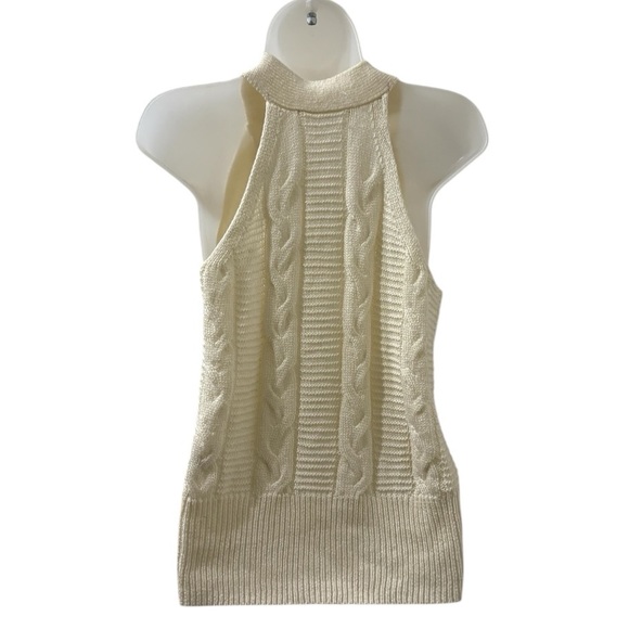Marled Reunited Clothing Cable Knit Halter Sweater L - Picture 4 of 7